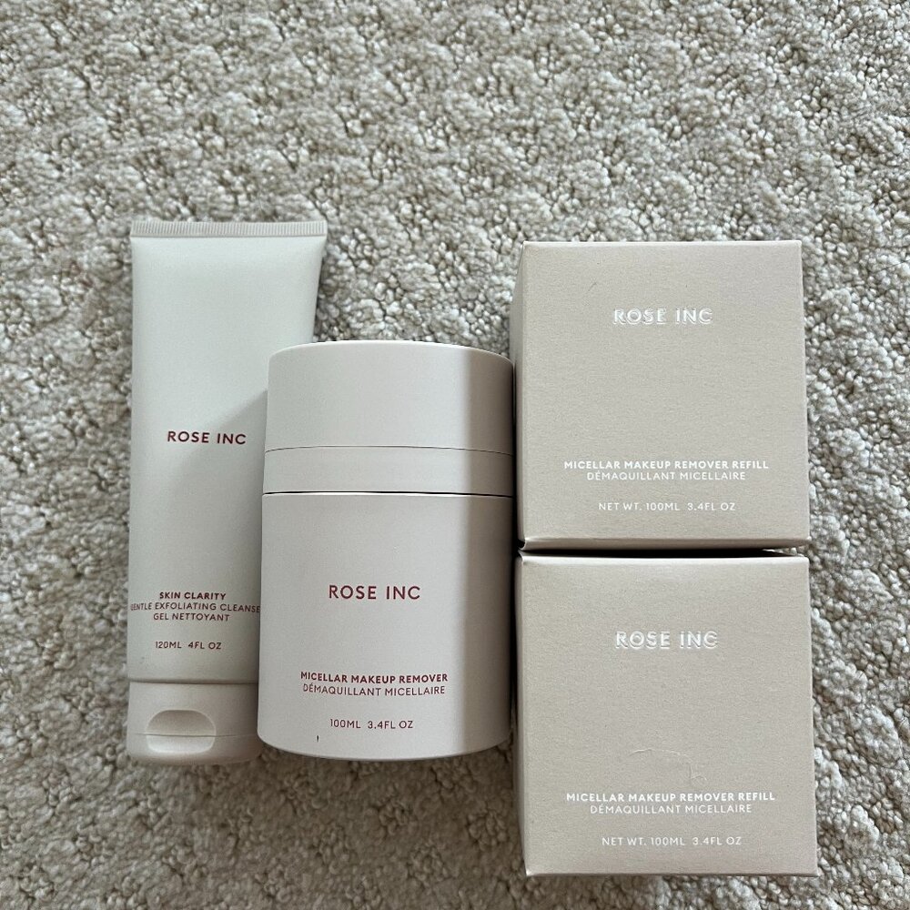 Rose inc cleanser and makeup remover